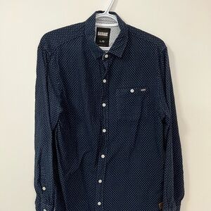 Bauhaus Navy Men's Casual Button Down Shirt